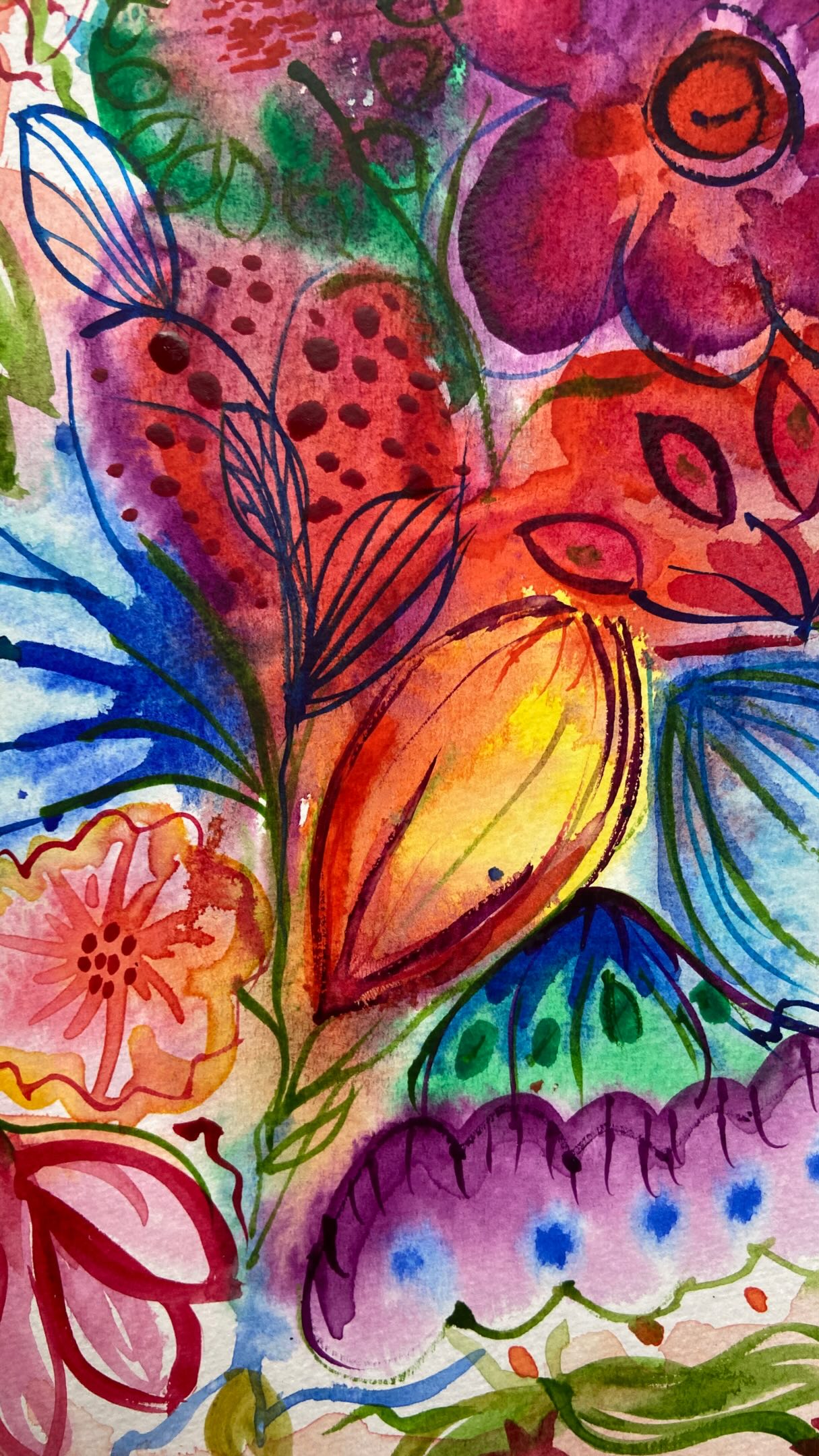 Week Two of our Exploratory & Playful Watercolours & Inks Course with @oncoursesw … and I’m absolutely stunned by what this wonderful group is achieving already! 

In just two weeks, students have gone from exploratory mark-making and simple landscapes to creating these vibrant, expressive loose florals and botanicals. Watching confidence grow as people let go of perfection, embrace the flow of water and pigment, and discover their own unique style is one of the most rewarding parts of teaching.

These paintings are full of energy, beautiful colour combinations, and that lovely spontaneity that watercolour does so well. Every piece is completely different, proving that there is no right or wrong way to create—just curiosity, experimentation, and the joy of putting brush to paper.

I can’t wait to see where the next few weeks take us! 🎨

#watercolourpainting 
#floralart #creativity #artworkshops #soulgrowth 

Only week two… imagine what they’ll be creating by week five!