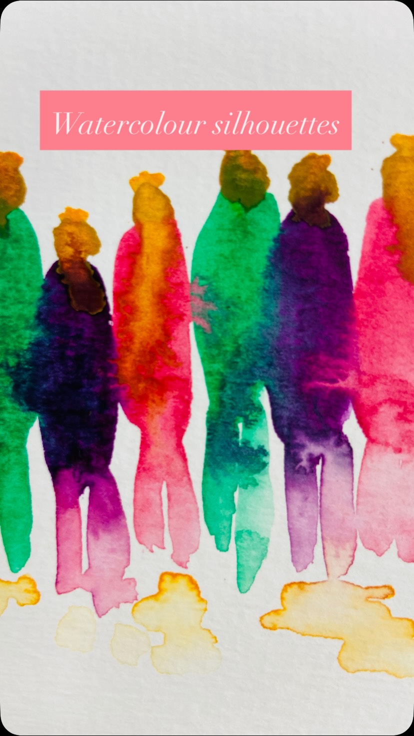 Week 5 already… and what a joyful way to finish! 🎨

One of our final explorations on the Playful Watercolours & Inks course with @oncoursesw, was creating expressive silhouettes using flowing watercolour, allowing the pigments to meet, merge and find their own way across the paper.

It’s always magical watching students let go of perfection and embrace the unexpected. - no two pieces were ever the same.

Over five weeks I’ve watched confidence grow, creativity blossom, and so many people discover that watercolour is not about controlling every brushstroke—it is about curiosity, play and trusting the process.

I’m so proud of everything this wonderful group has created. Thank you all for embracing the journey with such enthusiasm. 💛