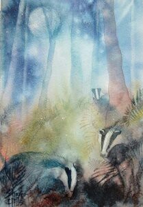 Dusk and Dawn Watercolour Workshop - Crepuscular Creatures with Shari Arnott 11th September 2026 10-3